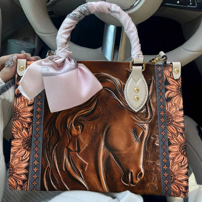 Leather Bag Just A Girl Who Loves Hores