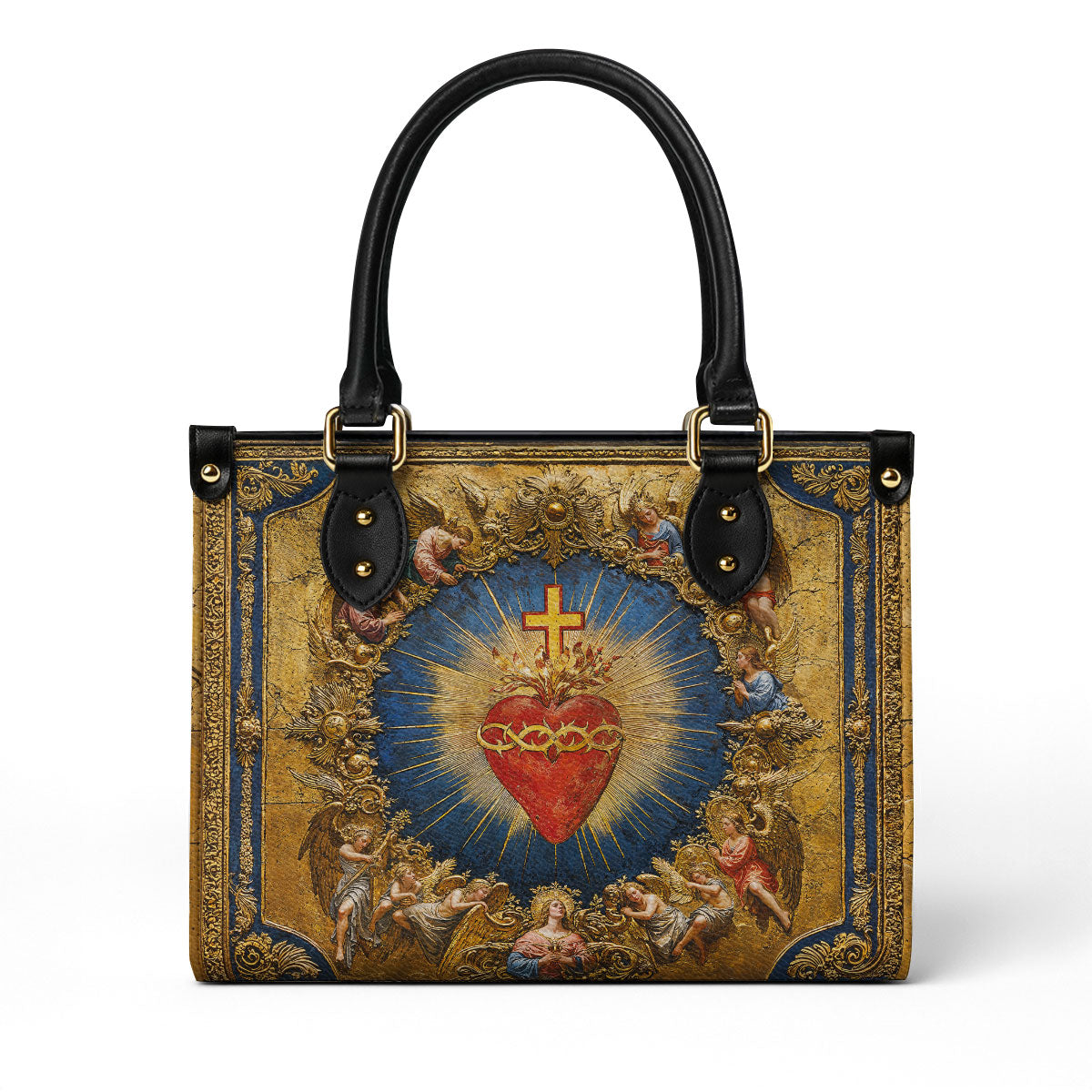 Catholight Sacred Heart of Divine Love Leather Bag