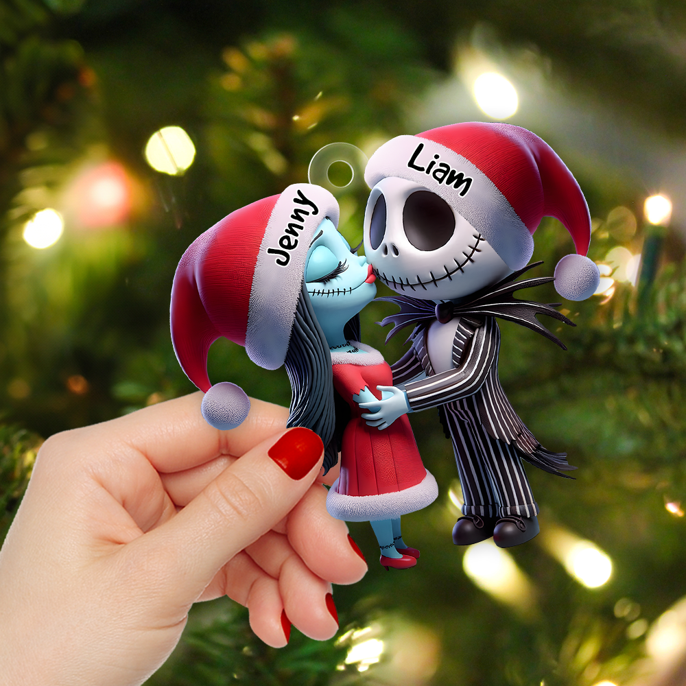 Personalized Gifts For Horror Couple Christmas Ornament