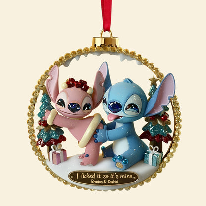 Spicy Alien Couple Ornament - Personalized Christmas Gifts For Couples