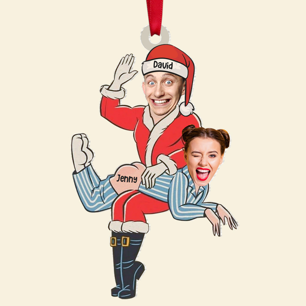 Custom Photo Gifts For Couple Christmas Ornament