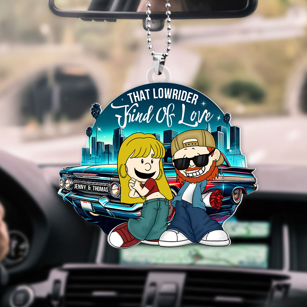 Personalized Gifts For Couple Car Ornament, Lowrider Car Lover