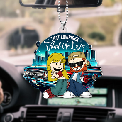 Personalized Gifts For Couple Car Ornament, Lowrider Car Lover