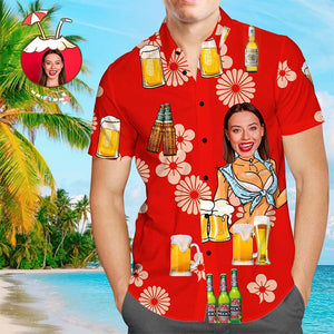 Custom Dog Face Hawaiian Shirt Custom Hawaiian Shirt with Photo Button Down Beach Shirts