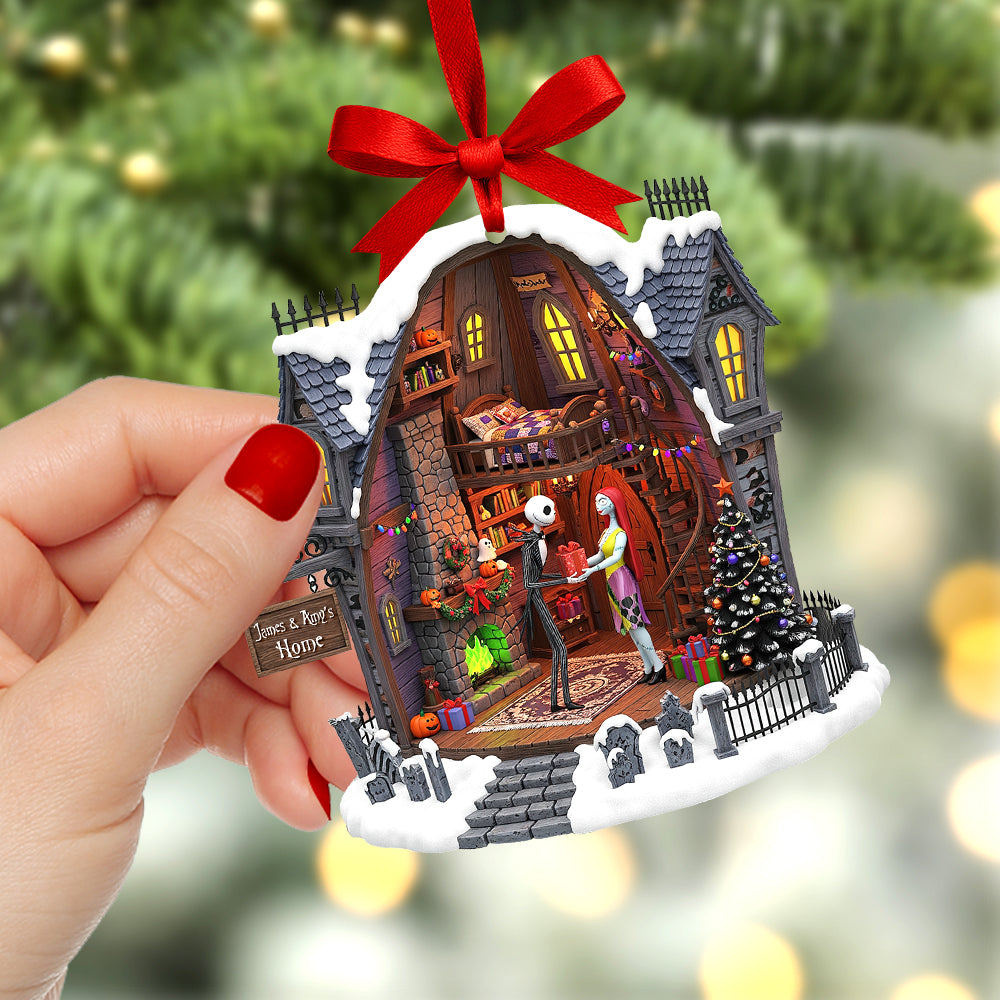 Spooky Love Christmas Ornament – Personalized Gifts For Couple