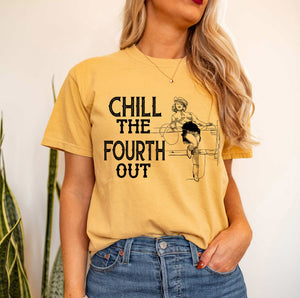 4th Of July Shirt, Chill The Fourth Out Funny July T-shirt, July Four Shirt, July 4th Tees, July 4th Graphic Tee, Retro Independence Day Shirt