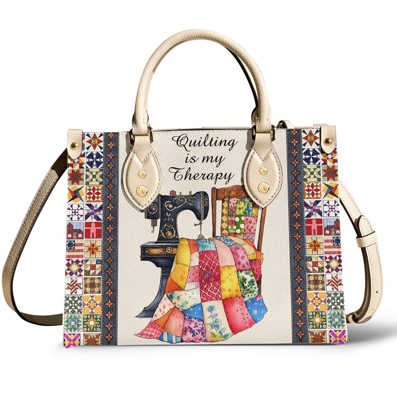 Leather Bag Quilting Is My Therapy