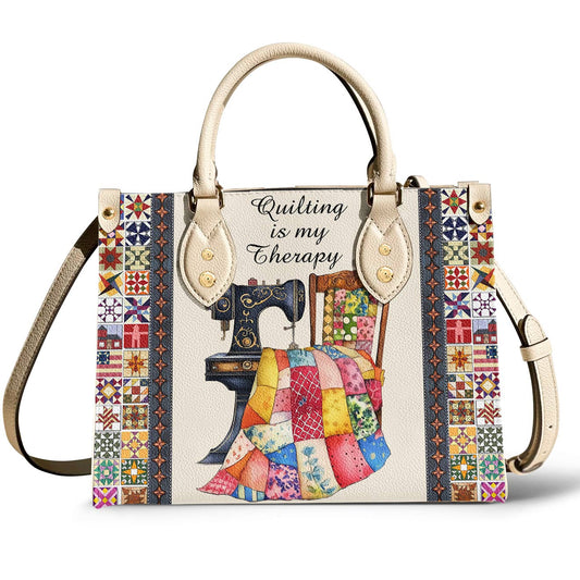Leather Bag Quilting Is My Therapy