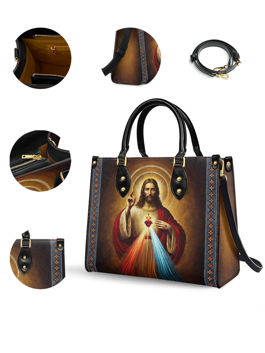 Catholight A Testament of Grace and Compassion Leather Bag