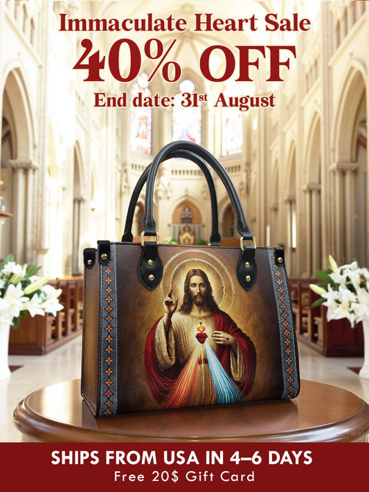 Catholight A Testament of Grace and Compassion Leather Bag