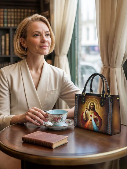 Catholight A Testament of Grace and Compassion Leather Bag