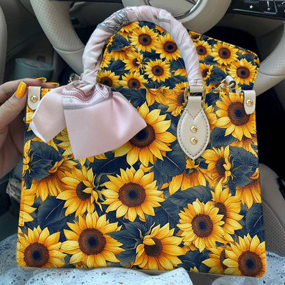 Sunflower Leather Bag Harvest Glow