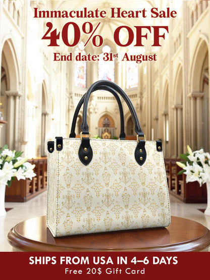 Catholight The Ave Maria Pattern Leather Bag