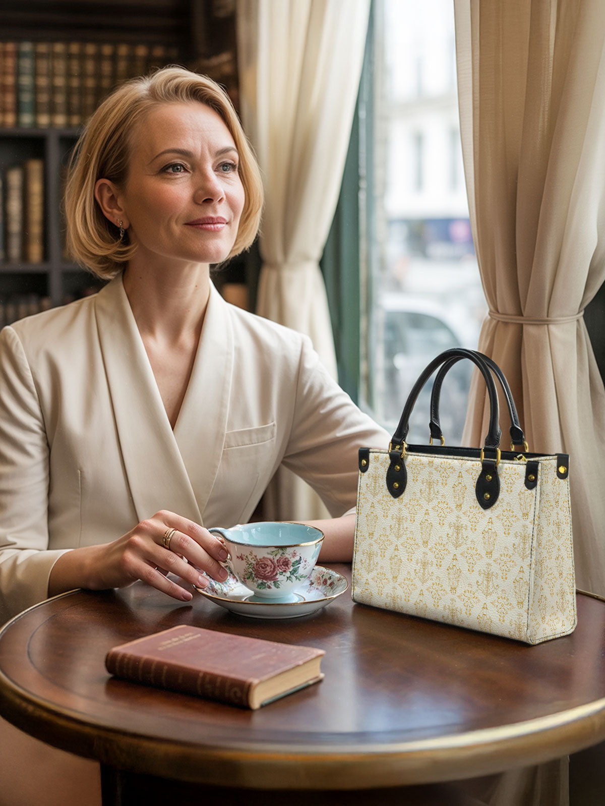 Catholight The Ave Maria Pattern Leather Bag