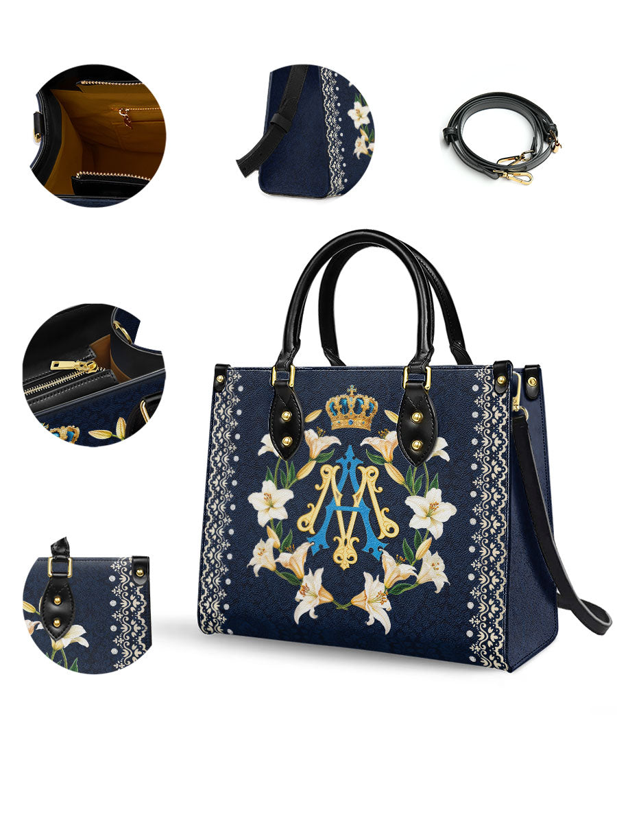 Catholight Crown Of Grace Leather Bag