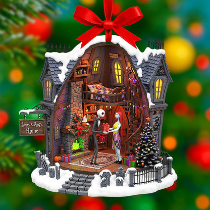 Spooky Love Christmas Ornament – Personalized Gifts For Couple