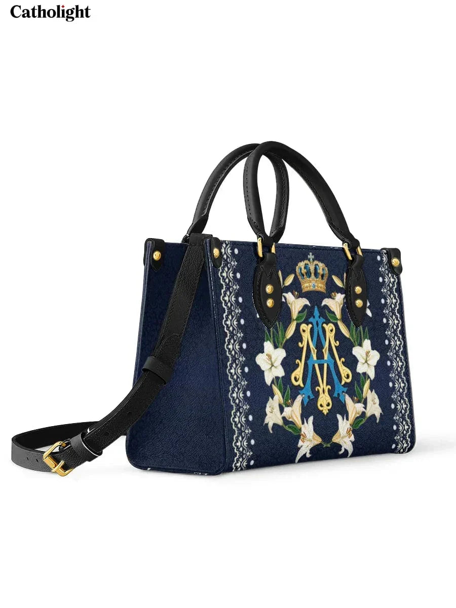 Catholight Crown Of Grace Leather Bag