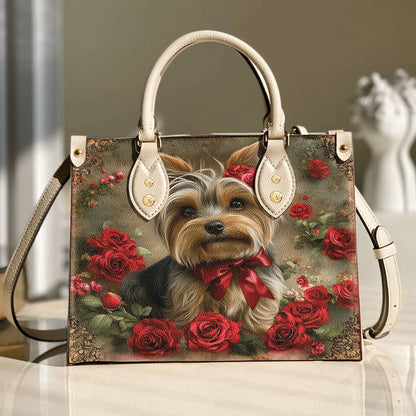 Yorkie Leather Bag Royal Rose Yorkie