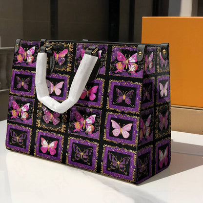 Leather Bag Gorgeous Butterfly Tapestry