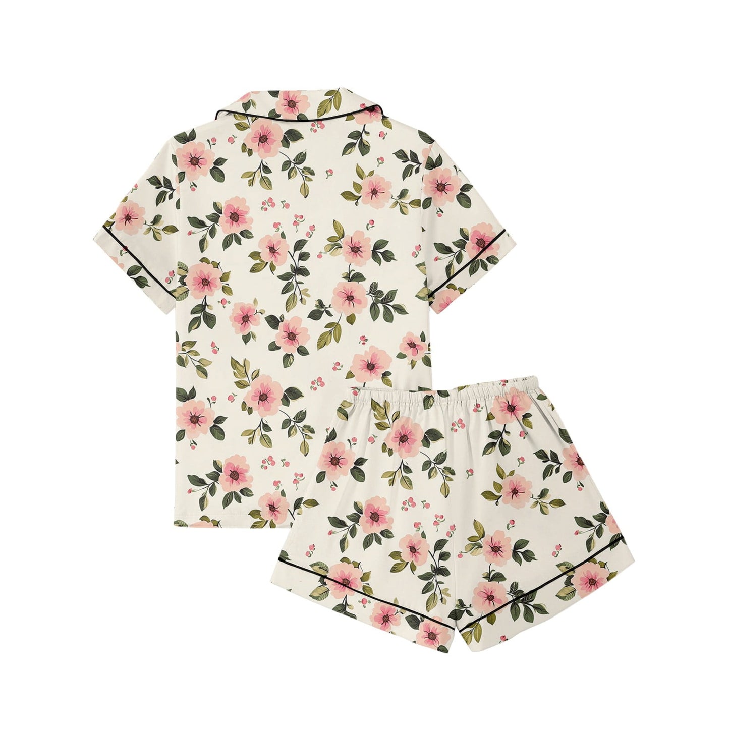 JULMCOMO Womens Pajama Sets Cute Fruit Print Pajamas Set Short Sleeve Button Up Sleepwear Plus Size Pj Loungewear Matching Family Outfits Complexion L