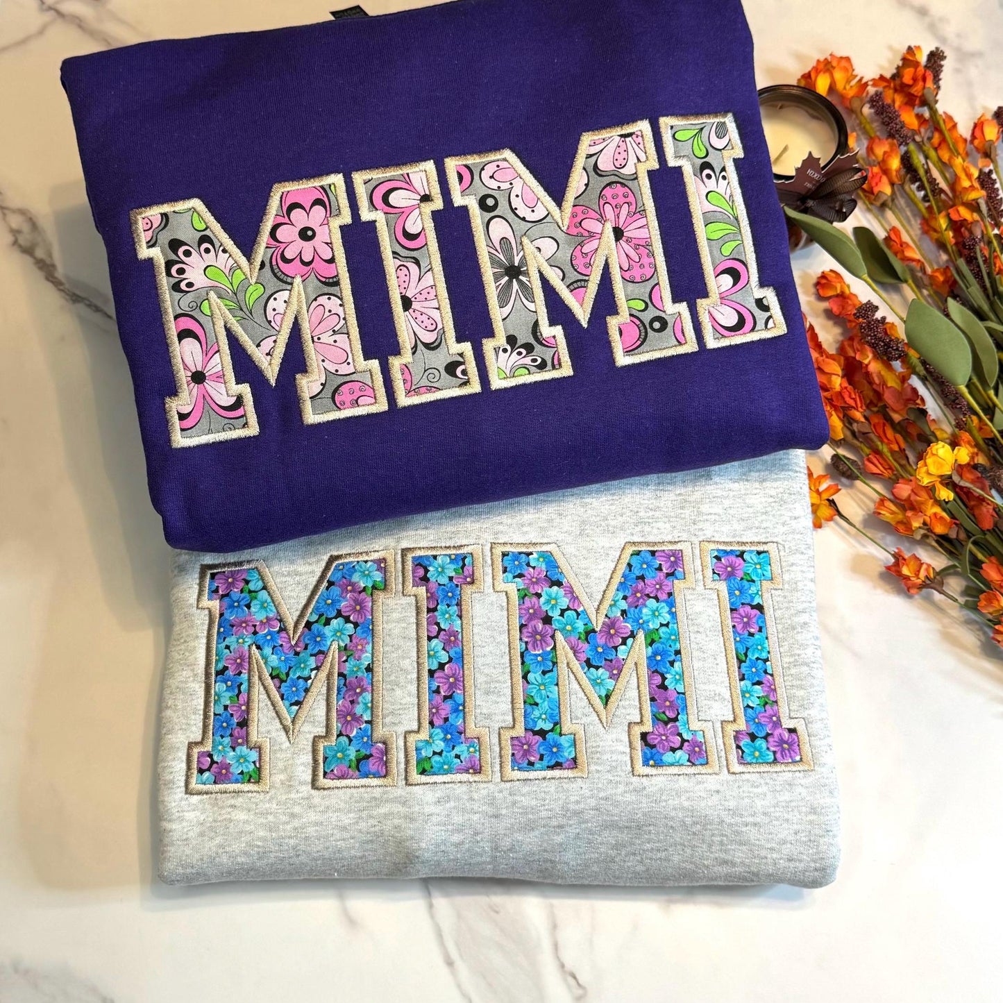 Personalized Comfort Colors Embroidered Grandma Shirt, mama shirt, Gigi Shirt, Gift for Grandma, Nana Shirt New Grandma Gift sweatshirt mimi