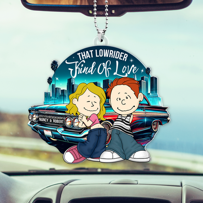 Personalized Gifts For Couple Car Ornament, Lowrider Car Lover