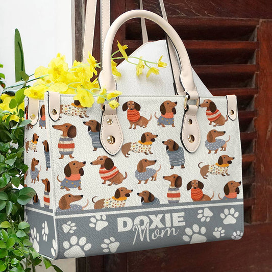 Dachshund Leather Bag Doxie Mom