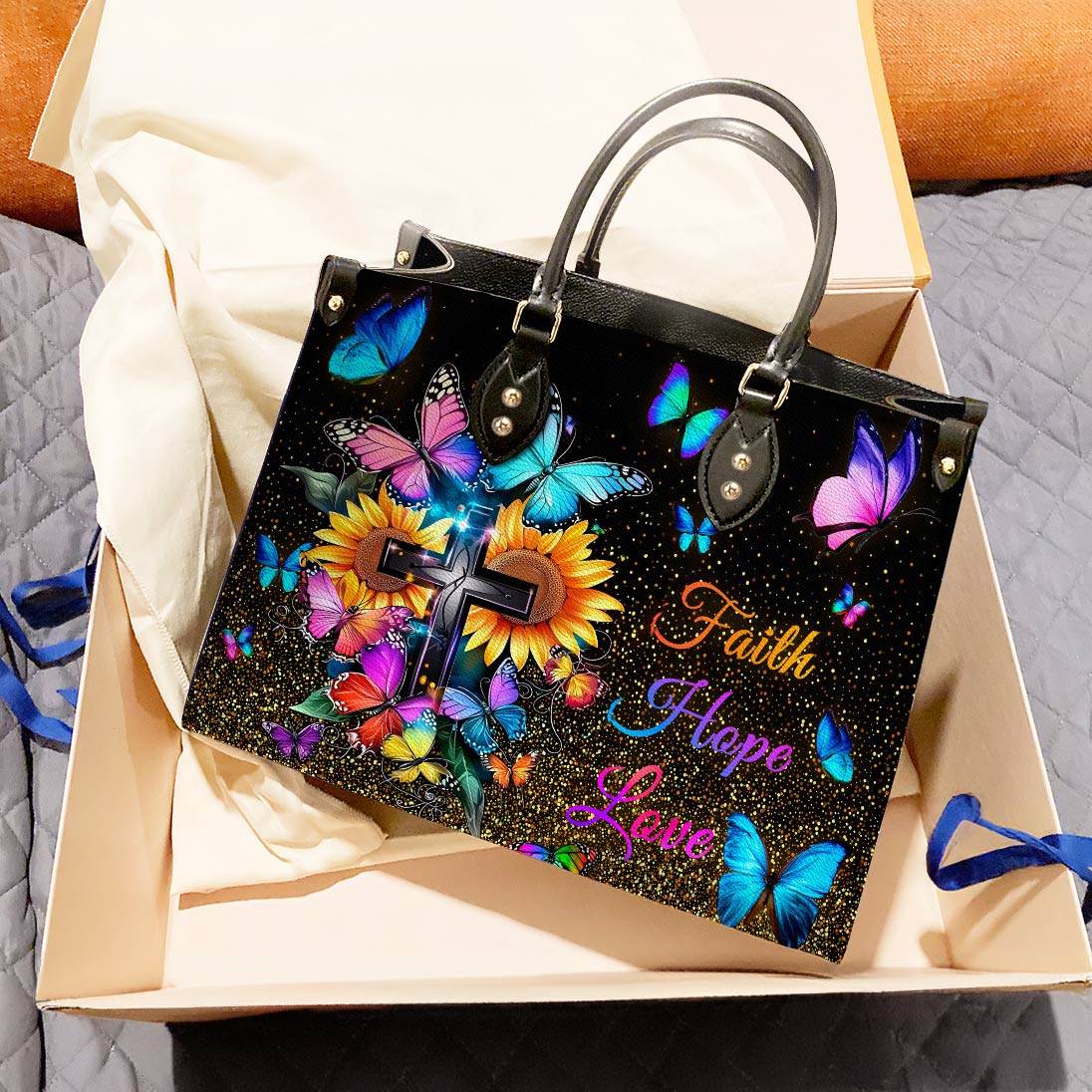 Butterfly Leather Bag Sunshine & Spirit