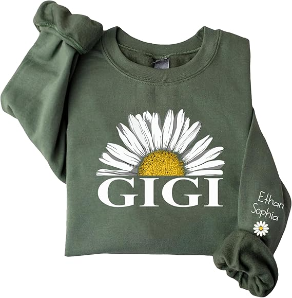 Personalized Grandma Sweatshirt with Kids Name, Mother Day Gift