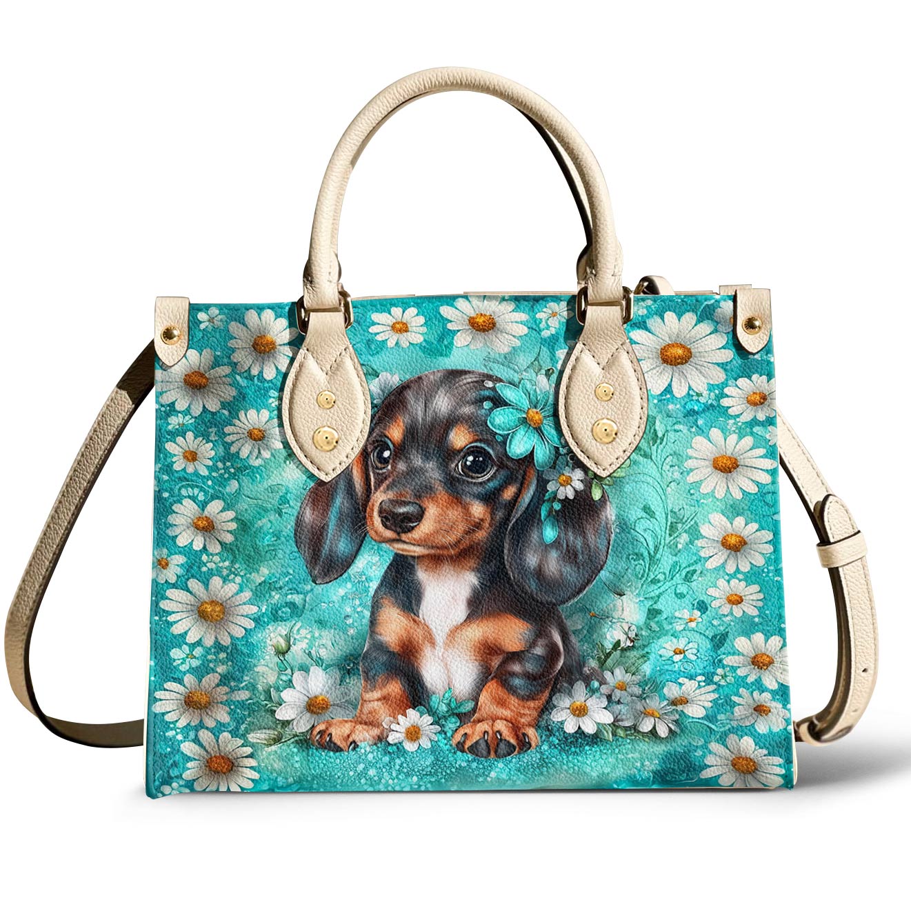 Dachshund Leather Bag Daisy Doxie Delight
