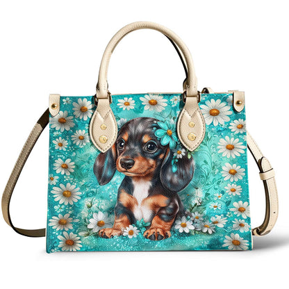 Dachshund Leather Bag Daisy Doxie Delight