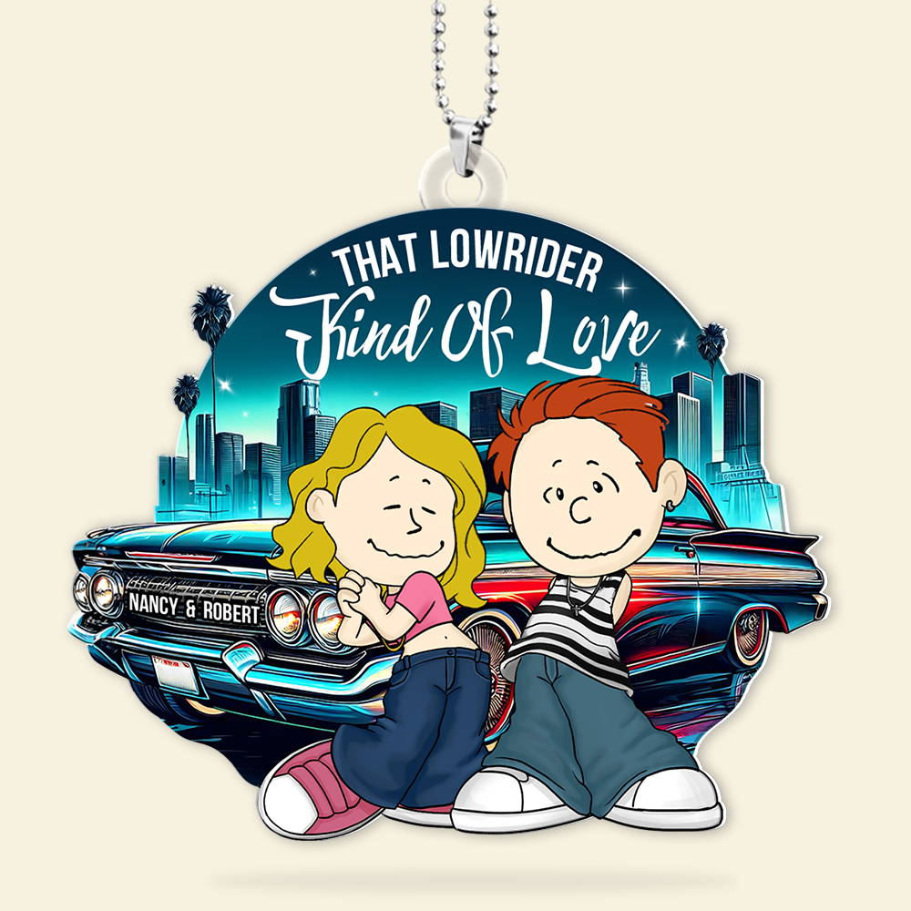 Personalized Gifts For Couple Car Ornament, Lowrider Car Lover