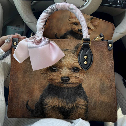 Yorkie Leather Bag My Soul