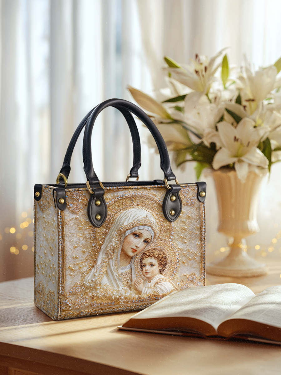 Catholight Heavenly Grace In Radiant Splendor Leather Bag