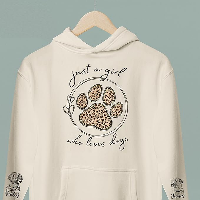 Just A Girl Who Loves Dogs Sweatshirt, Dog Sweatshirt for Women, Dog Mama Sweatshirt, Dog Mom Sweatshirt Women