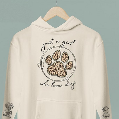 Just A Girl Who Loves Dogs Sweatshirt, Dog Sweatshirt for Women, Dog Mama Sweatshirt, Dog Mom Sweatshirt Women