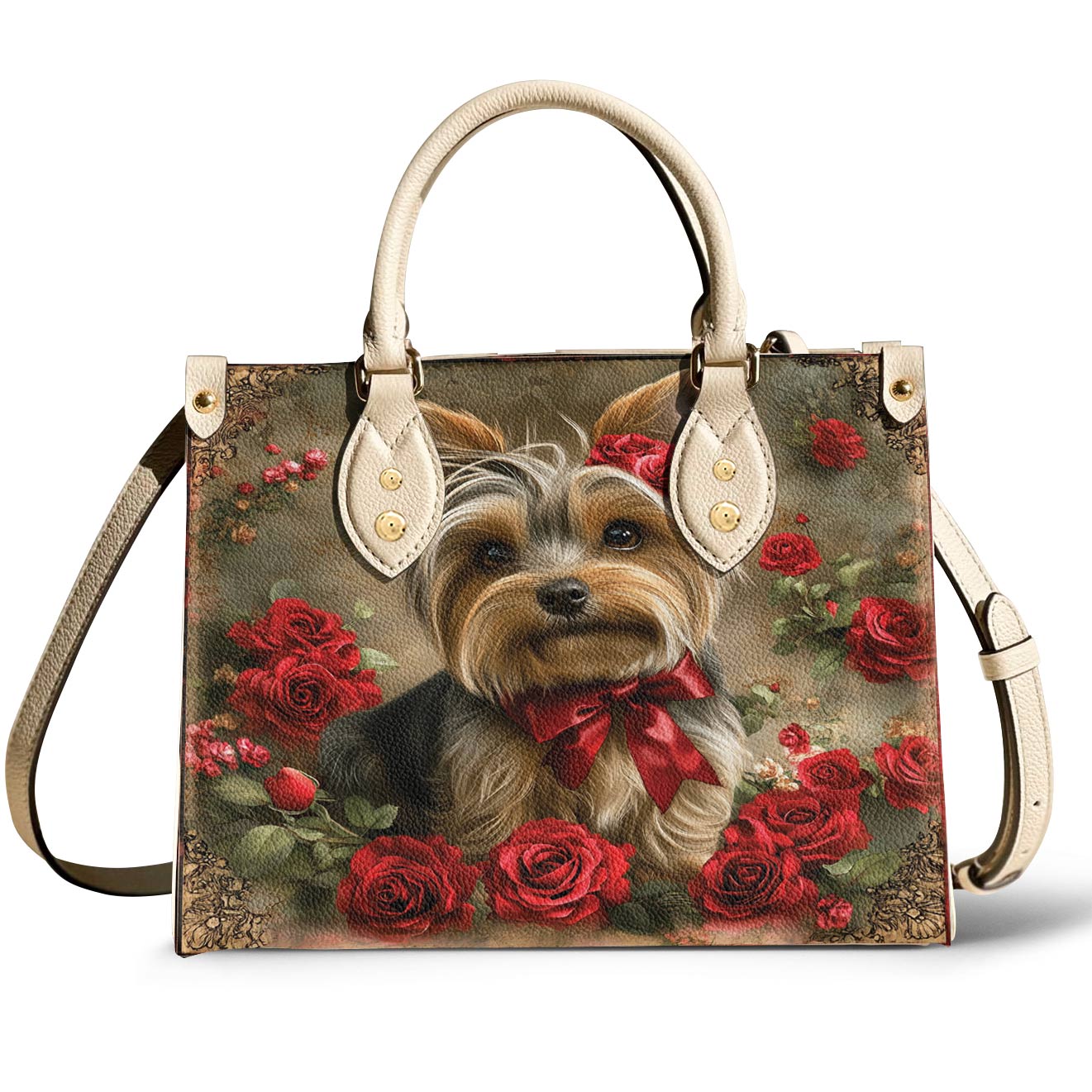 Yorkie Leather Bag Royal Rose Yorkie