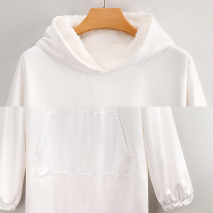 Custom Face Adult Unisex Blanket Hoodie Personalized Blanket Pajama Gift Hawaiian Flamingos For Men