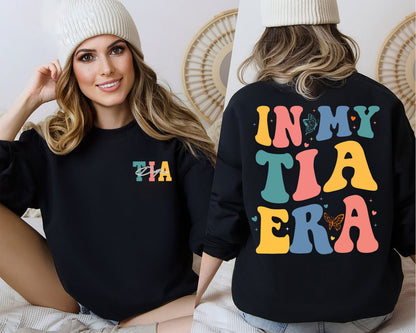 Sweatshirt Aintín, Léine Aintín, Sweatshirt Tia, Bronntanas Tia Nua, Tia To Be Shirt, Bronntanas Deirfiúr, Fógraí Leanbh, bronntanas geansaí I Mo Ré Tia