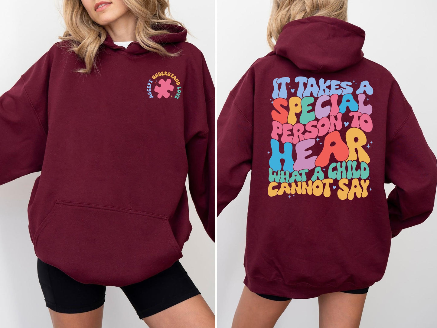 Autism Sweatshirt, It Takes A Special Person To Hear What A Child Cannot Say, Special Ed Shirt, Behavior Analyst Sweatshirt