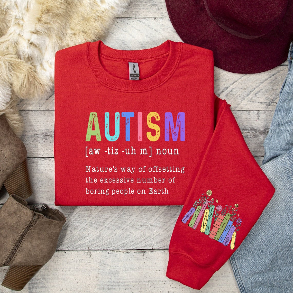 Autism Teacher Sweatshirt, Definition Shirts, Autism Awareness Shirt, Neurodivergent Shirt, Girl Boy Shirt, Special Education Teacher Hoodie