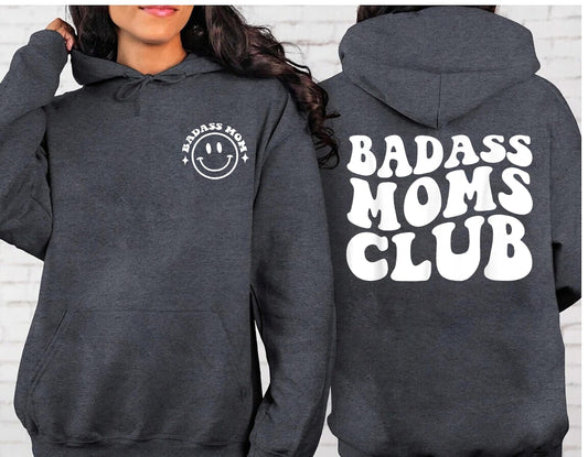 Cochaillíní Club Badass Moms, Cochaillín Mam Badass, Léine Greannmhar Lá na Máthar, Bronntanas Lá na Máthar, Geansaí Cool Moms, Bronntanas Mam Nua, Bronntanas Mam Nua