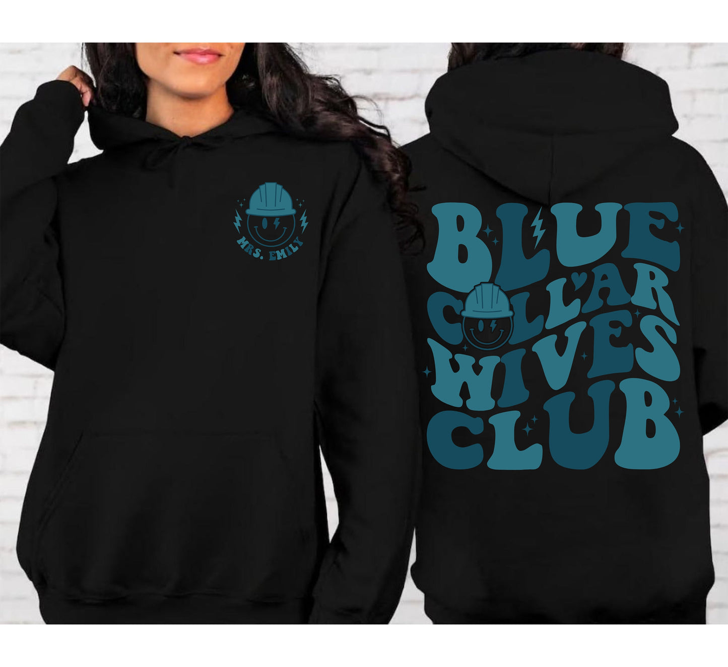 Blue Collar Wives Club Sweatshirt, Spoiled Wife Shirt, Collar Wife Tee, Blue Collar Hoodie, Mother Day Funny Gift