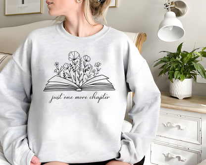 Bronntanas do Lover Leabhar, Geansaí Léitheoireachta, Léine Caibidle Amháin Eile, Crewneck Bookish, Slógadh Leabhar, Léine Leabharlannaí, Bronntanas Léitheoirí, Bookish