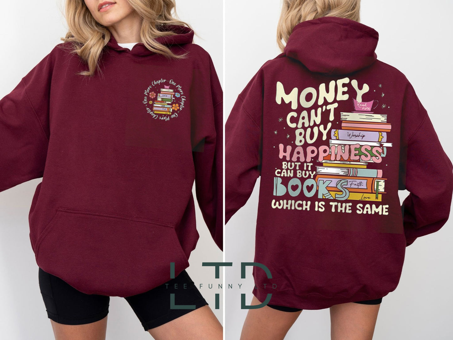 Book Reading Man Hoodie, One More Chapter Shirt, Book Lover Sweatshirt, Librarian Gift, Bookworm Shirt, Reading Book Shirt, Book Lover Gift.