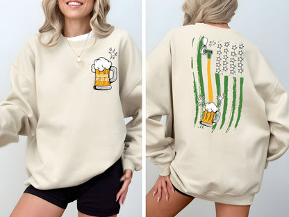 Cheers Fuckers Shirt,Green Beer St Patricks Day,USA Beer Irish Shirt,American Flag Beer Shirt,Patriotic Shirt for Men Irish,Beer Lover Shirt