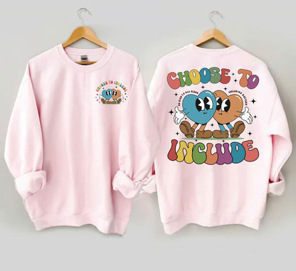 Choose To Include Sweatshirt, Funny Autism Awareness TShirt, Neurodiversity Shirts, Autism Acceptance Gift