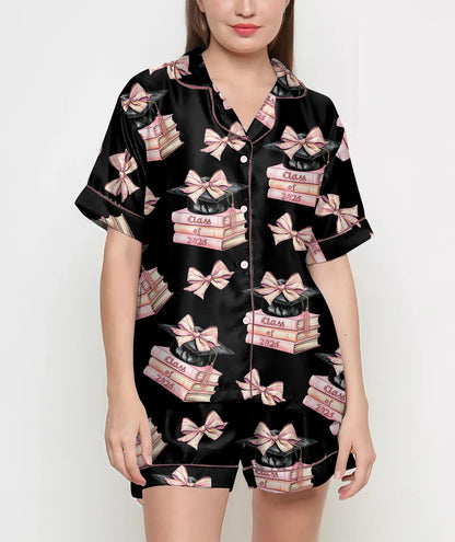 Class Of 2026 Gift, Back To School Gift, Graduation Gifts Coquette Pajamas Satin Set, Daughter Day Gift, Gift For Her, Graduation Gift