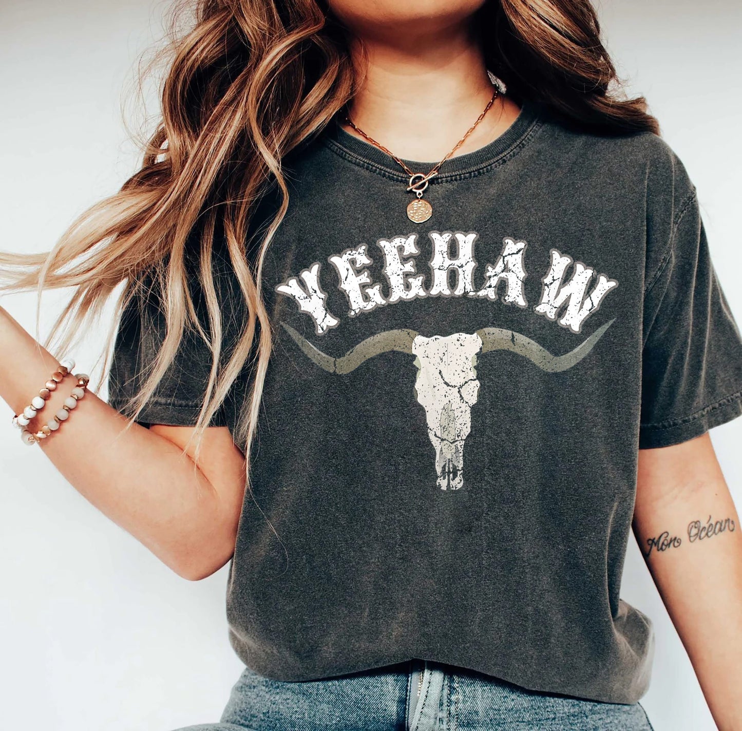 Comfort Colors Yee Haw Shirt, Cowboy Sweatshirt, Western Star Tee, Retro Sayings Country Clothing, Cowboy Western Graphic Gifts, Rodeo shirt