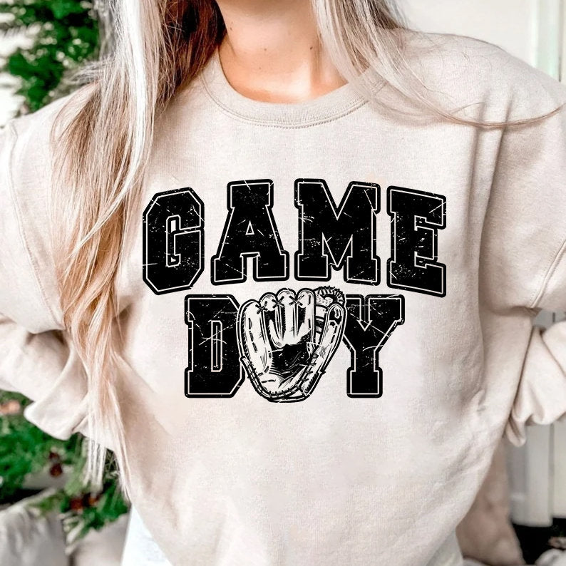 Comfort Colors Baseball Game Day Sweatshirt, Baseball Mama Shirt, Cute Baseball Tee,Baseball Lover Shirt,Baseball Mom Gift,Baseball Team Tee